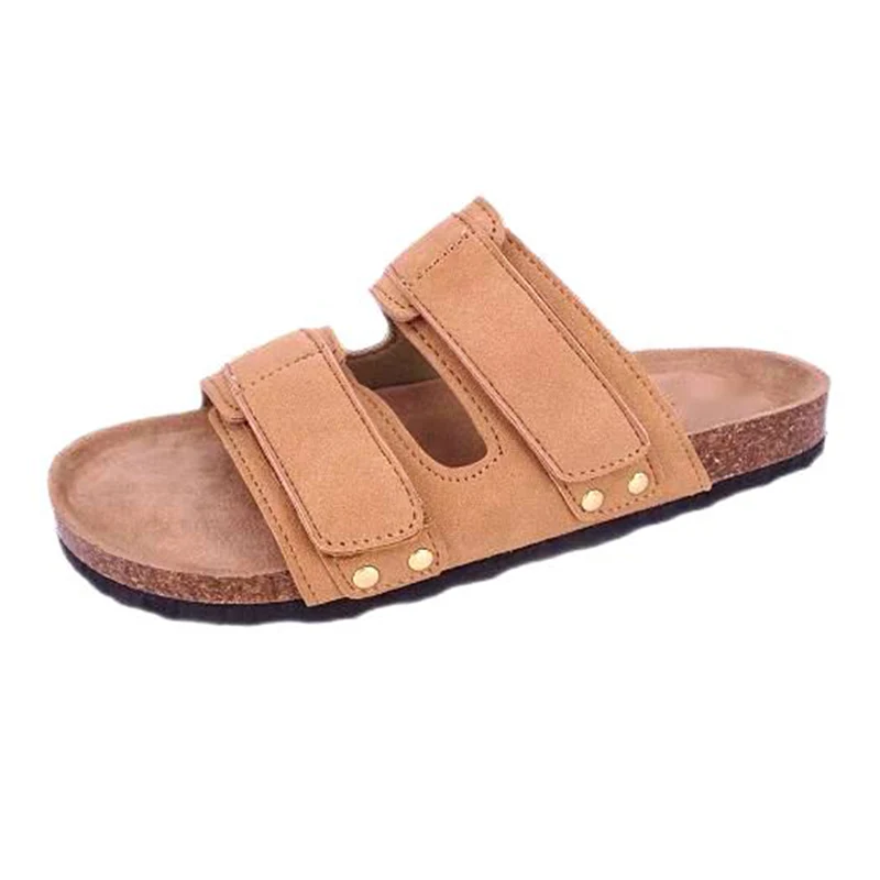 Sandalias de corcho con correa disponible en anchos anchos con soporte para el arco para mujer