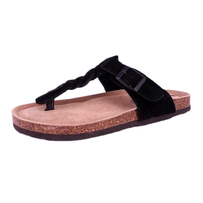 Sandalias con plantilla de corcho para mujer